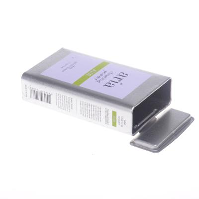 China Recyclable Easy To Open Hot Sale Metal Square Chew Gum Canister Service Tin Box for sale