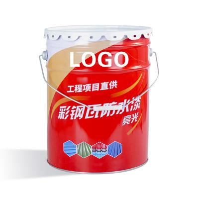 China Recyclable Factory Direct Supply Metal Bucket With Handle For Packing Solvent And Paint Custom Design Chemical Paint Bucket for sale