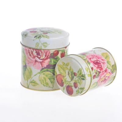 China Customized Recyclable And Customized Stock Round Tea Tin Can Box Cheap Factory Price Wholesale for sale