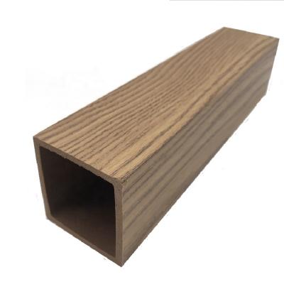 China Interior composite plastic wood timber tube Interior Decorative OEM Factory WPC Timber Tube for sale