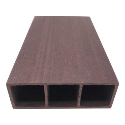 China 2019 New design wooden composite slats timber tube Interior Decorative wood plastic composite WPC Timber Tube for sale