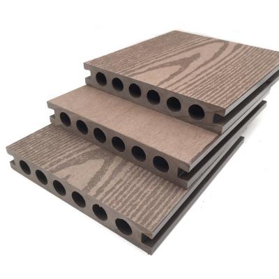 China NecoWood ISO Easy assemble deep embossing wpc hollow decking for sale