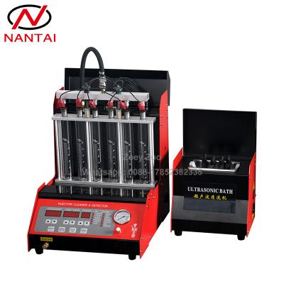 China NANTAI Fuel Injector Cleaner and Tester Gasoline 6-Cylinder Car Fuel Injection System Ultrasonic Cleaning Tool 220V/110V QCM200 for sale