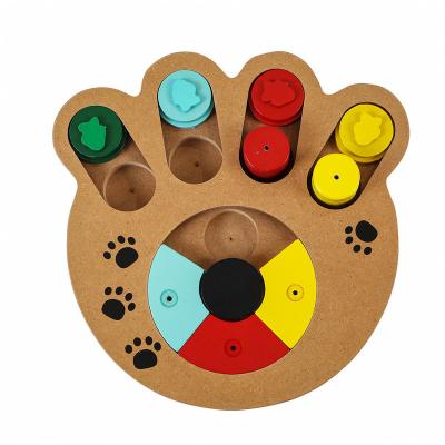 China Sustainable Smart Pet Toy Dog Food Puzzle Wooden Interactive Premium for sale