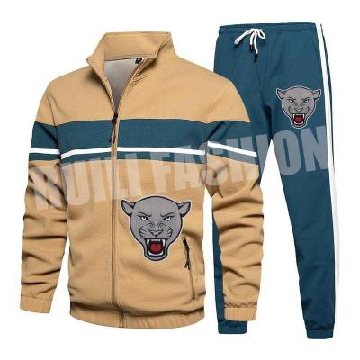 China Spring Autumn Long Sleeve Tracksuit Mens Sportswear Logo QUICK DRY New Customized 2 Pieces Sweatsuit Set For Men for sale