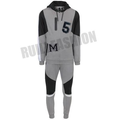 China QUICK DRY Men's Gym Logo Custom Color Panel Sportswear Tracksuit Sports Sweatpants And Hoodie Sets Assortment For Men for sale