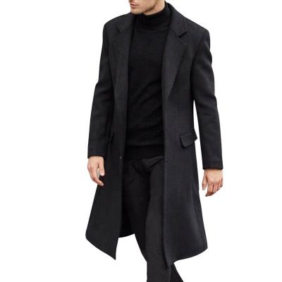 China 2022 New Long Sleeve Winter Fleece Fashionable Mens Overcoat Fashion Outerwear Woolen Jacket For Men for sale