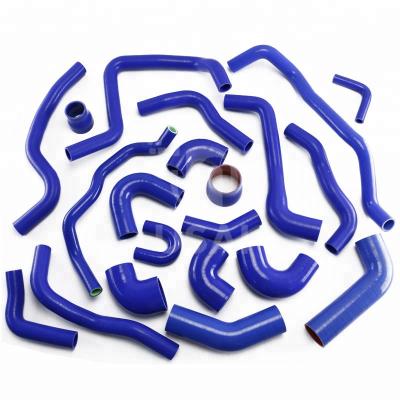 China New Blue Silicone Radiator Hose Kit OEM Automotive Hose-100% With High Pressure And Temperature Hand Wrapped Silicone Hose for sale