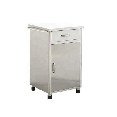 China Modern Stainless Steel Bedside Medical Cabinet for sale