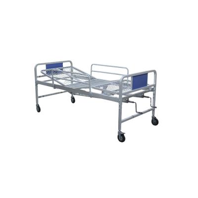 China 2 Manual Cranks Manual Care Hospital Bed 2 Manual Cranks Manufactures Folding Hospital Bed for sale