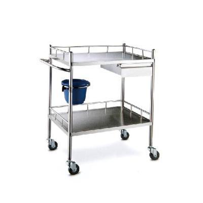 China Modern Hot Sale Smoothly Moving Durable Hospital Used Stainless Steel Nursing Trolley for sale