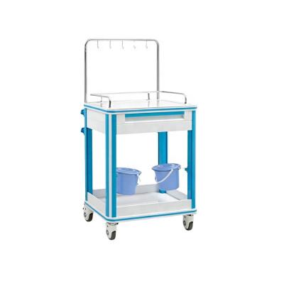 China Modern High Quality ABS Plastic Hospital Plastic Multifunctional Medical Silent Trolley for sale