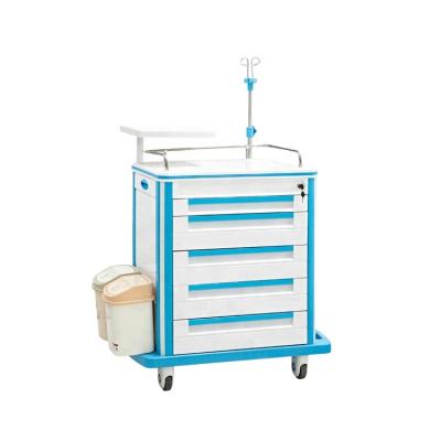 China Modern ABS Plastic Hospital Wheel Cabin Low MOQ Medical Trolley For Sale Made In China for sale