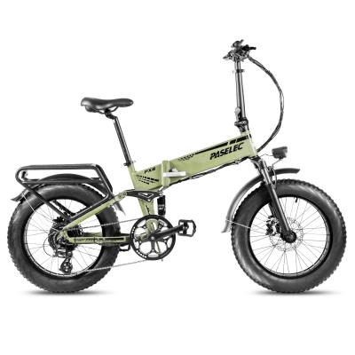 China Fat Tire EBike 750W Aluminum Alloy 20*4.0 Tire Electric Bicycle 48V 12AH Folding Electric Bike Foldable Electric Bike for sale