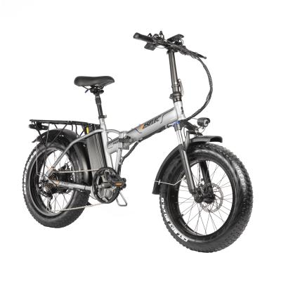 China Aluminum alloy 20 inch fat tire electric bike floding 48V 14.5Ah electric bicycle with Shimano 7 speed for sale