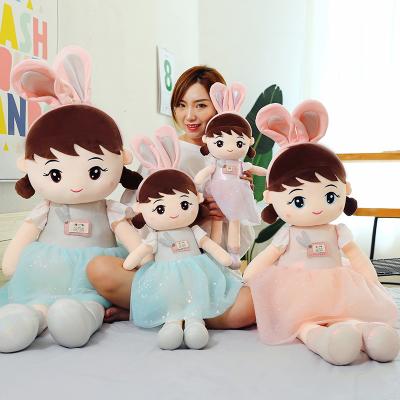 China New Design Plush Doll Cute Stuffed Princess Soft Toys Great Gifts for Kids Long Ear Bunny Girl Doll for sale