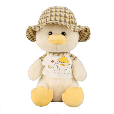 China Plush Made Of China Top Quality Customized Cartoon Plush Doll Happy Duck for sale