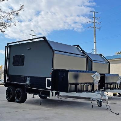 China Travel Trailer Toy Hauler Camper Travel Trailer Caravans Toy Carrier 20ft Australian Standard Caravan for sale