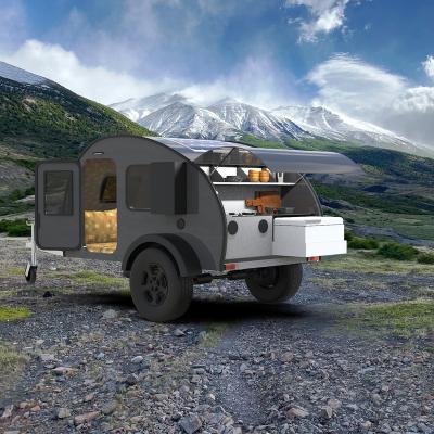 China Mini Travel Trailer Small Offroad Camper Trailer Teardrop Offroad Trailer With Solar for sale