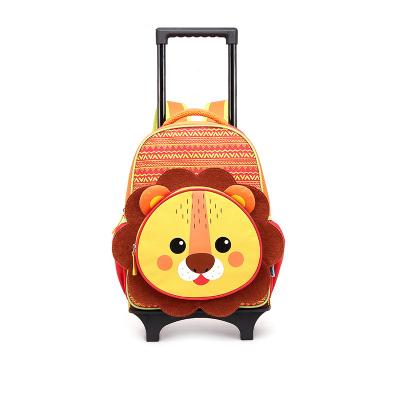 China New Design Children Stationery Small Size Backpacks For Boys Girls Middle School High School Trolley Rolled Bag for sale