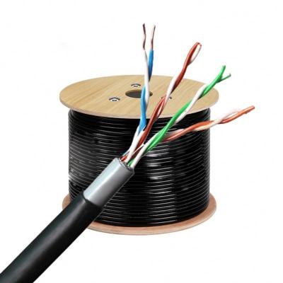 China 1000 Outer Jacket 2 Pairs CCA Cat5e 4 Pairs CCA Cat5e CAT5 Unshielded PVC Network Cable CAT5 PE Copper Ax FT Lan Cat 5e PE Jacket for sale