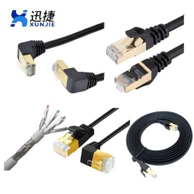 China cat8//8 ethernet cable plug jumper connector rj45 conector lan 500m 100m round sftp multi core 50m cat7 CAT7 for sale