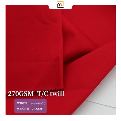 China T/C Shrink-Resistant 270GSM 80/20 3/1 Ready Goods 80%POLYESTER 20%COTTON 16*12 108*56 Uniform Goods Fabric Workwear Fabric From Chinese Twill Fabric Factory for sale