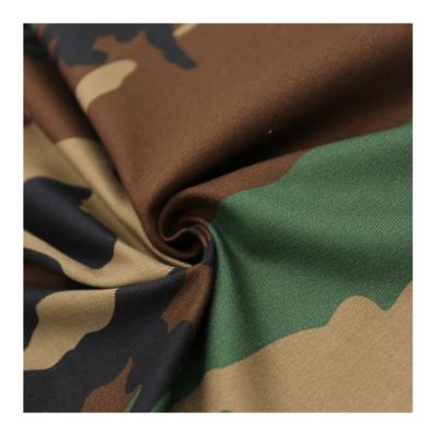 China CVC Shrink-Resistant 250gsm Printed Twill China High Quality 16*16 104*54 60%COTTON 40%POLYESTER Coat Pants Uses Camouflage Printed Military for sale