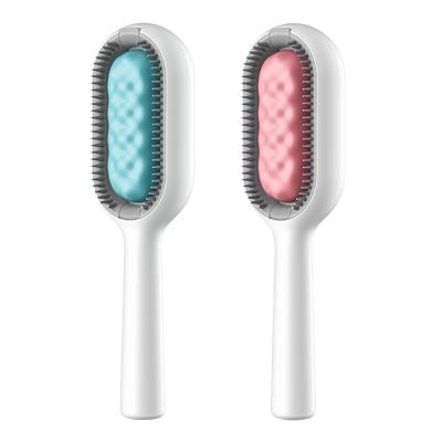 China Stocked Hot Selling Pet Grooming For Dogs Pet Hair Brush For Cat Pet Self -cleaning Comb for sale