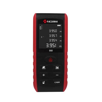 China Cheap Handheld 60m E Series Laser Distance Meter For Distance Measurement 115*50*23mm for sale