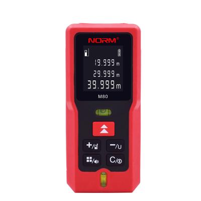 China Distance Meter Laser 80 Meters Professional Distance Measurer Laser Accuracy 117*53*27mm for sale