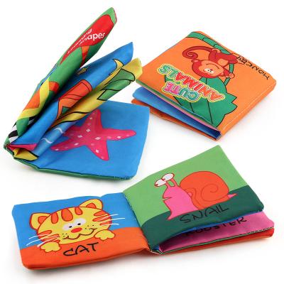 China Early Education Baby's First Soft Cloth Book Soft Cloth Books Set Non-Toxic for sale