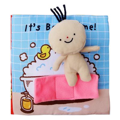 China Soft Baby Bath Non-Torn Educational Learning Non-Torn Washable Book With Sound for sale