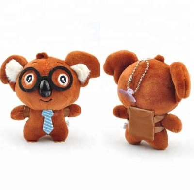 China 10cm Developed Key Chain Cute Plush Koala Bear Key Chain With Sucker for sale