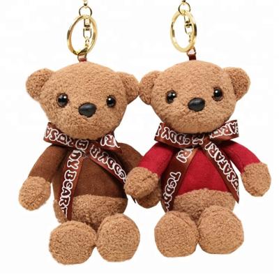 China Key Chain Custom Stuffed Cute Toy 16cm Plush Teddy Bear Key Chain for sale