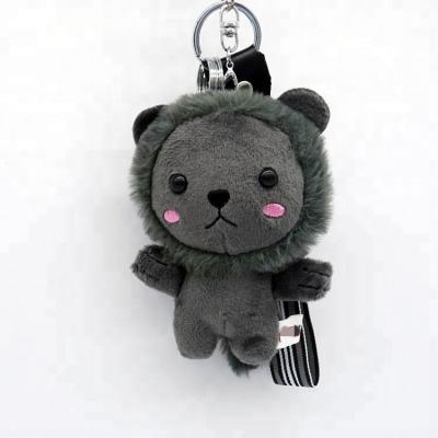 China Different Key Chain Key Chain 12cm Color Key Chain Different Cute Animal Lion Plush Toy for sale