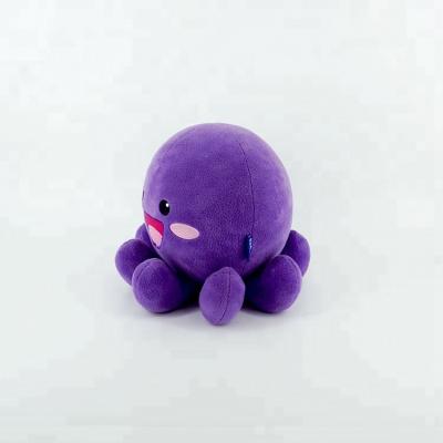 China Kids Play Custom Round Cute Purple Octopus Stuffed Toy for sale