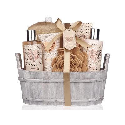 China Wholesale Moisturize Body Care Spa Wire Rack Bath and Body Bath Gift Set Lotion for sale