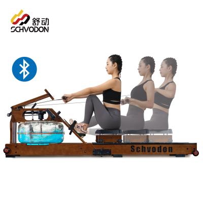 China Schvodon universal folding water rowing machine bluetooth rowing machine remo home mquina wooden rowers for sale