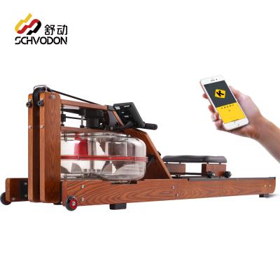 China Universal Schvodon Fitness Rowing Water Indoor Wooden Rowing Machine Rowing Machine Equipment Adjustable Power Tank Rowers for sale