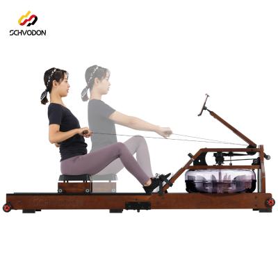 China Schvodon Universal Machine Water Cardio Rower With Home Rowing Machine Reservoir Patent 12 Blades Foldable Fitness Rower For Multi Gym for sale