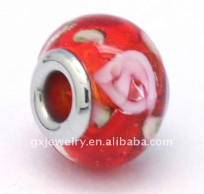 China Crystal Colorful Spherical Murano Glass Beads for sale