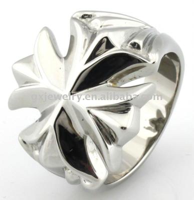 China Wholesale 316 Stainless Steel Casual / Sporty Iron Maltese Cross Men's Ring for sale