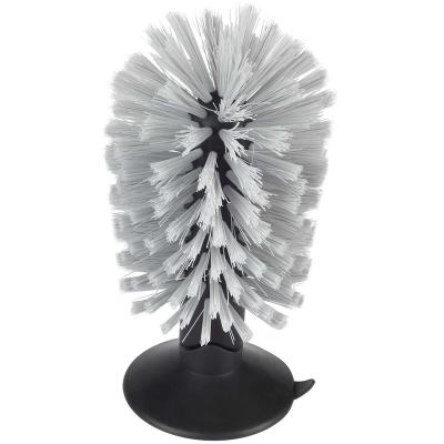 China Viable Glass Brush With Suction Cup Universal Kitchen Brush for sale