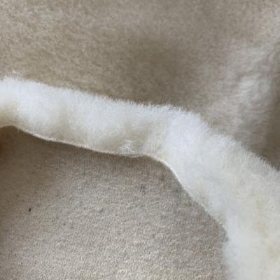 China Popular 100% merino wool plush for bedding pure hand - woven wool fabric for sale