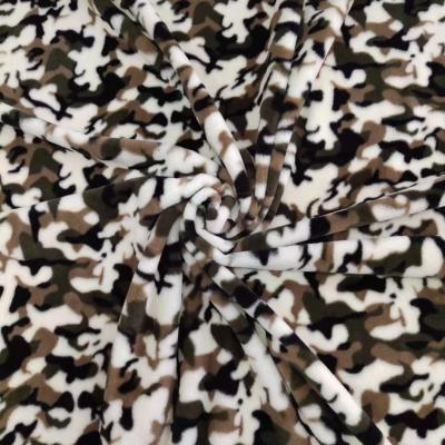 China Wholesale 100% Polyester Camouflage Pattern Faux Fur Plush Clothing Garment Luxury Home Textile Fabric for sale