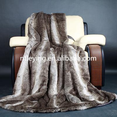 China Anti-pilling Faux Fur Leather Throw Cover Knit Long Hair Sofa Closed Bed Chairs Synthetic Riln Blush LYB009 for sale