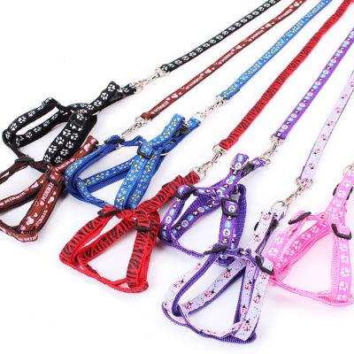 China Hands Dog Leash Durable Fashion Patch Printing And Colorful Free Collar Chest And Back for sale