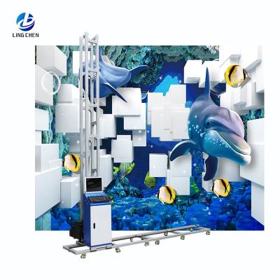 China Wall Printer 3D Printer Wall Advertising Tools Glass Painting Printing Equipment Unlimited Indoor Outdoor Vertical Automatic Wall Mounted Material for sale