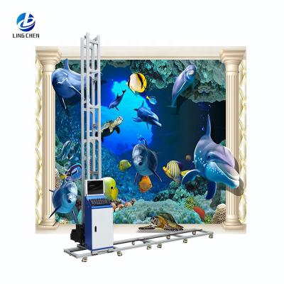 China Wall Printer Machine 3D Printer Wall Advertising Tools Glass Painting Printing Equipment Unlimited Indoor Outdoor Automatic Wall Vertical Material for sale